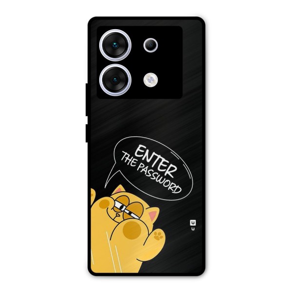 Enter The Password Metal Back Case for Infinix Zero 30 5G