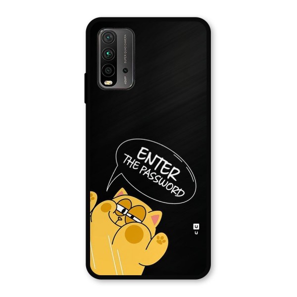 Enter The Password Metal Back Case for Redmi 9 Power