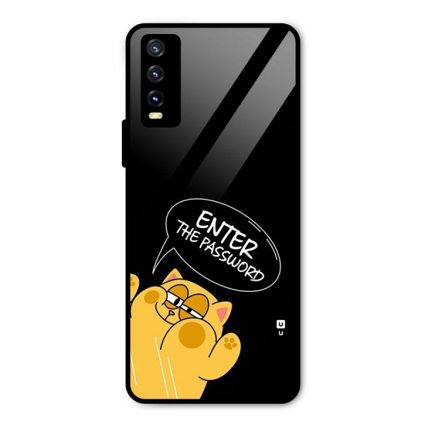 Enter The Password Metal Back Case for Vivo Y20i