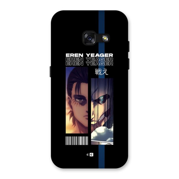 Eren Yeager Angry Back Case for Galaxy A3 (2017)