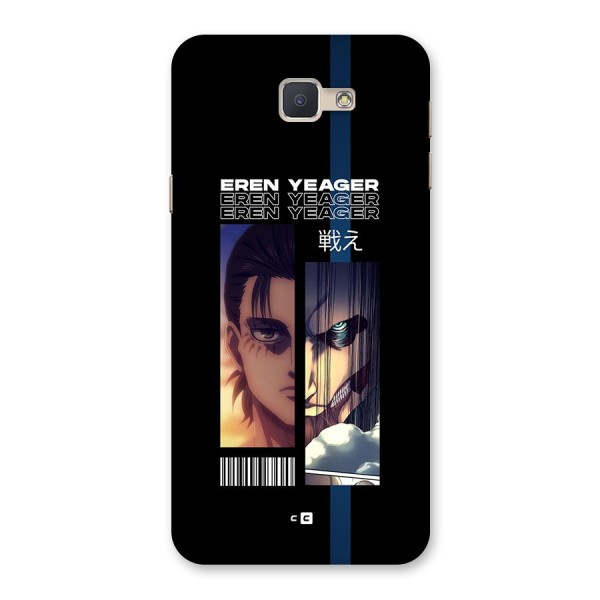 Eren Yeager Angry Back Case for Galaxy J5 Prime