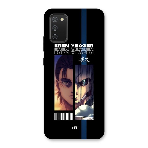 Eren Yeager Angry Back Case for Galaxy M02s
