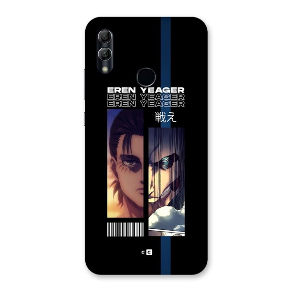 Eren Yeager Angry Back Case for Honor 10 Lite