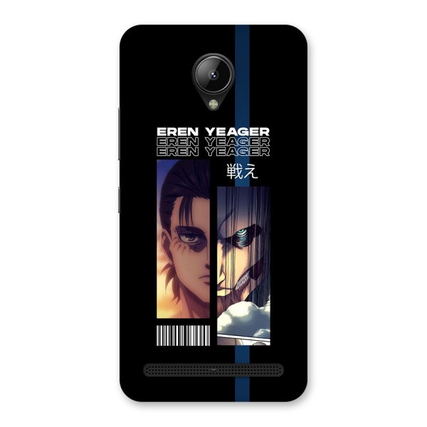 Eren Yeager Angry Back Case for Lenovo C2