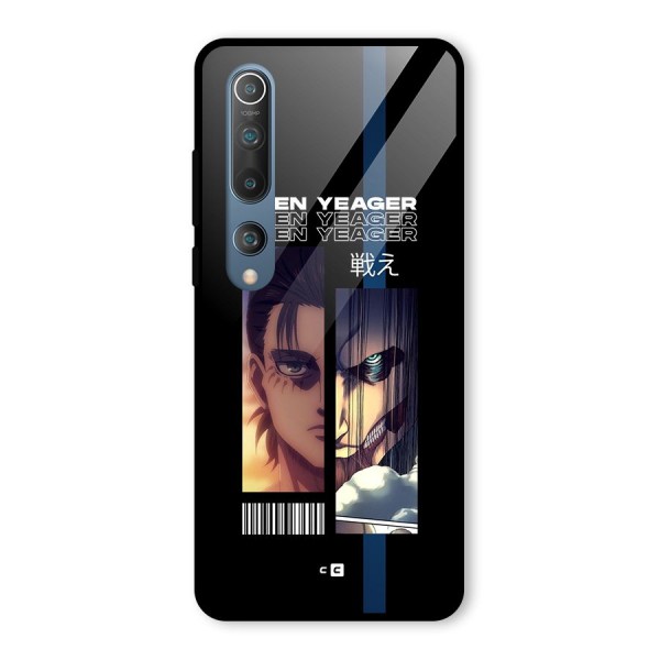 Eren Yeager Angry Glass Back Case for Mi 10