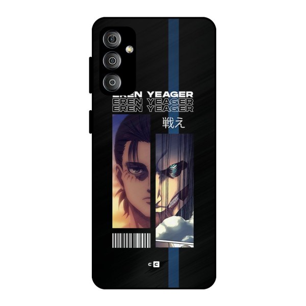 Eren Yeager Angry Metal Back Case for Galaxy F23