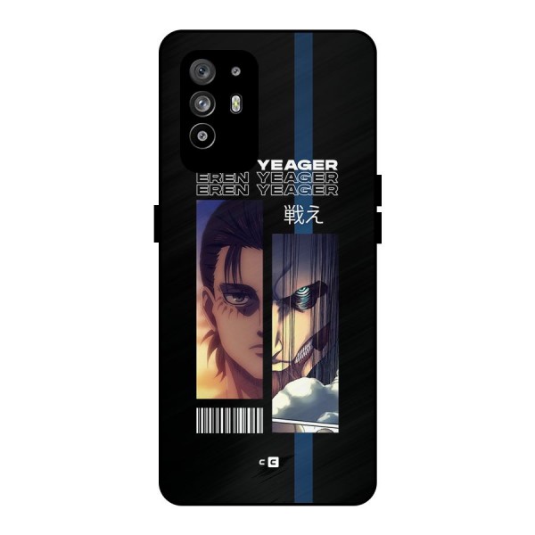 Eren Yeager Angry Metal Back Case for Oppo F19 Pro Plus 5G