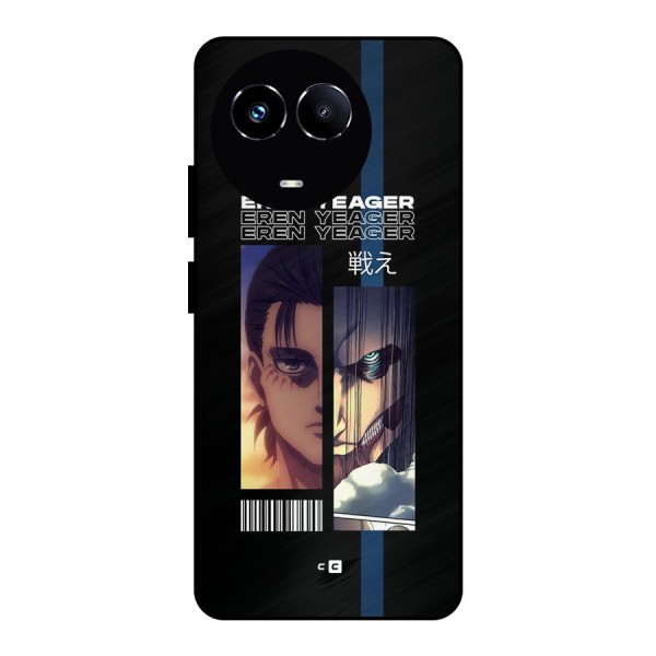 Eren Yeager Angry Metal Back Case for Realme 11 5G