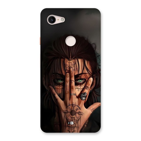 Eren Yeager Illustration Back Case for Google Pixel 3 XL