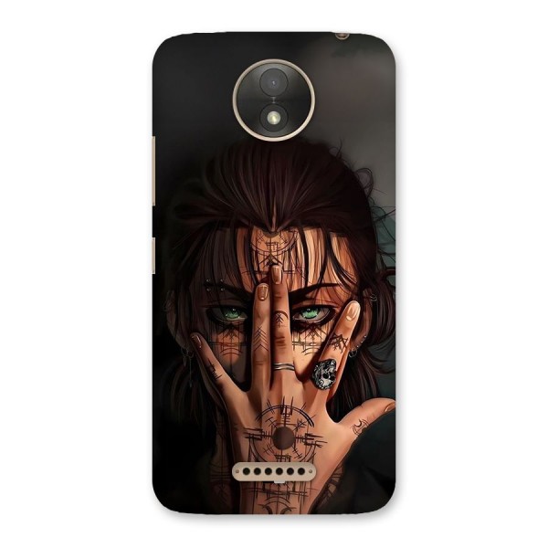 Eren Yeager Illustration Back Case for Moto C Plus