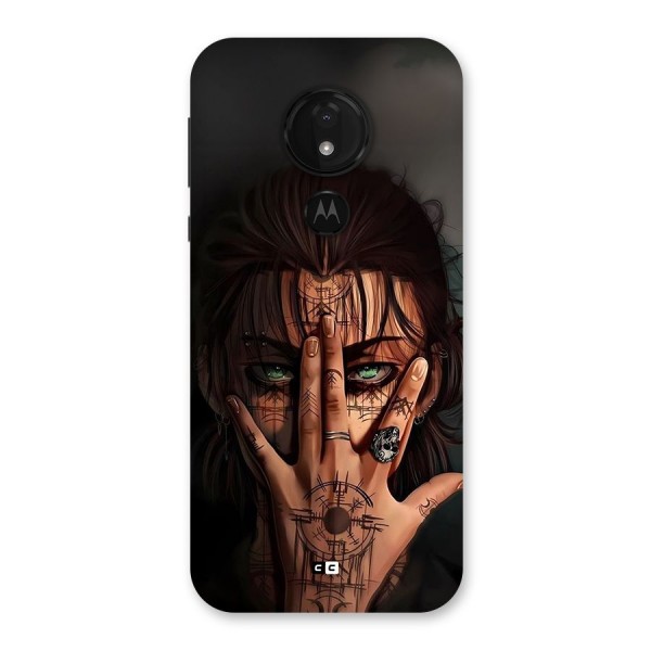 Eren Yeager Illustration Back Case for Moto G7 Power