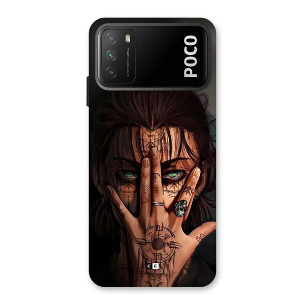 Eren Yeager Illustration Back Case for Poco M3