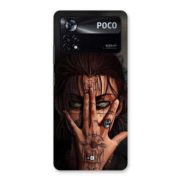 Eren Yeager Illustration Back Case for Poco X4 Pro 5G
