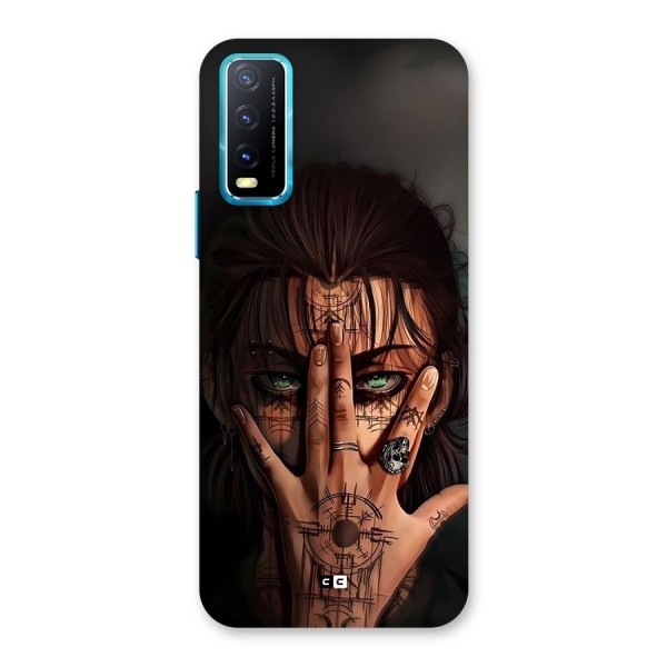 Eren Yeager Illustration Back Case for Vivo Y12s