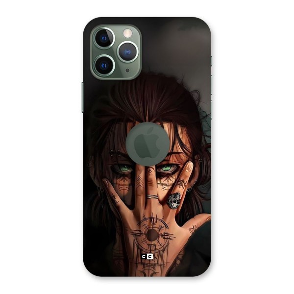 Eren Yeager Illustration Back Case for iPhone 11 Pro Logo Cut