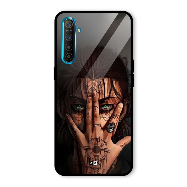 Eren Yeager Illustration Glass Back Case for Realme X2