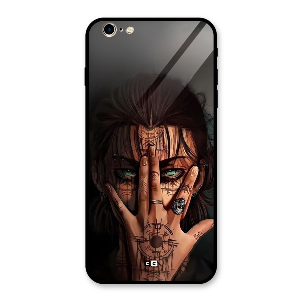 Eren Yeager Illustration Glass Back Case for iPhone 6 Plus 6S Plus