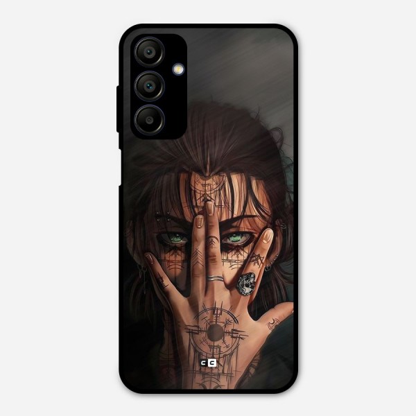 Eren Yeager Illustration Metal Back Case for Galaxy A15 5G