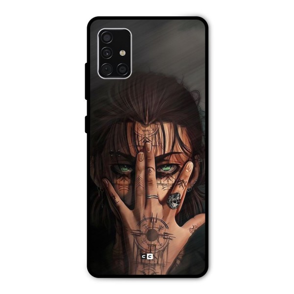 Eren Yeager Illustration Metal Back Case for Galaxy A51