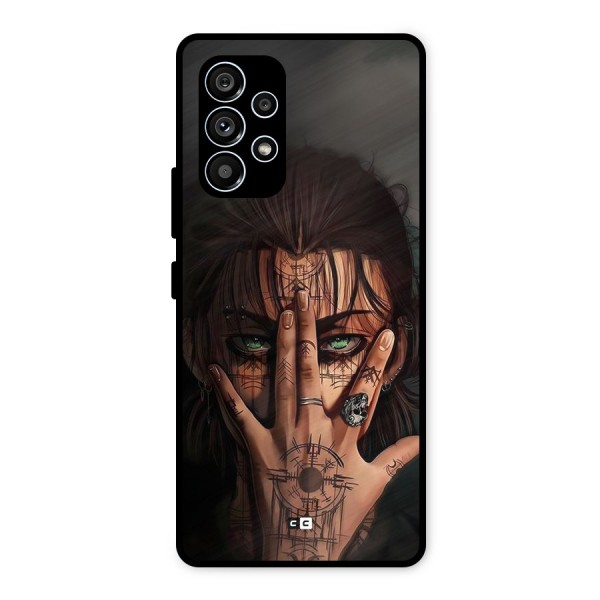 Eren Yeager Illustration Metal Back Case for Galaxy A53 5G