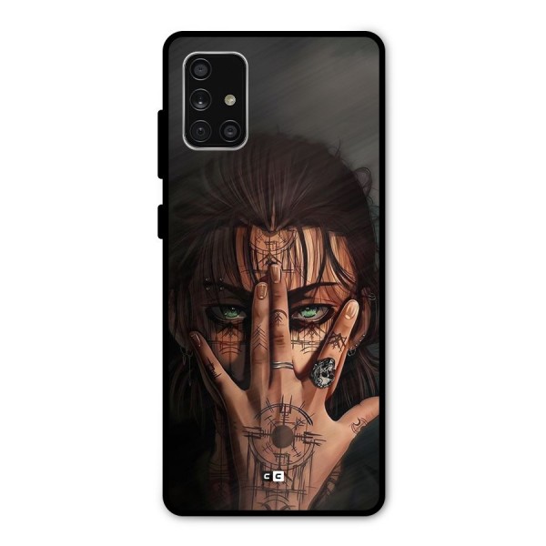 Eren Yeager Illustration Metal Back Case for Galaxy A71