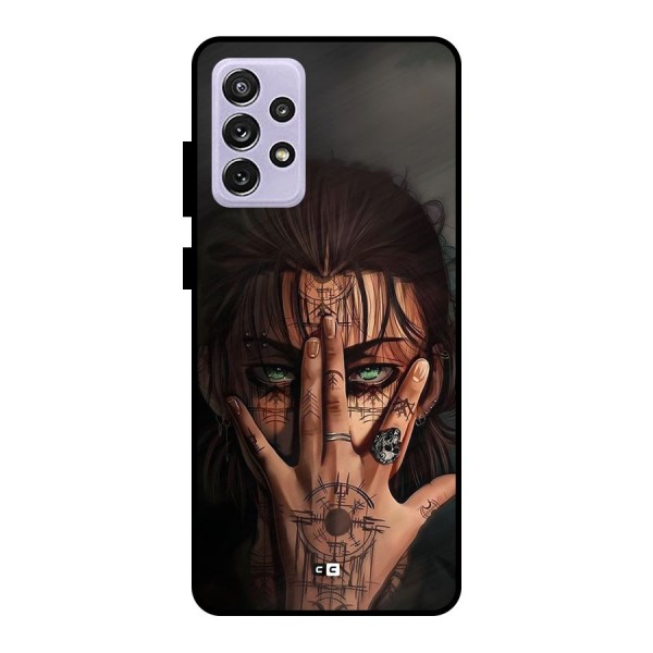 Eren Yeager Illustration Metal Back Case for Galaxy A72
