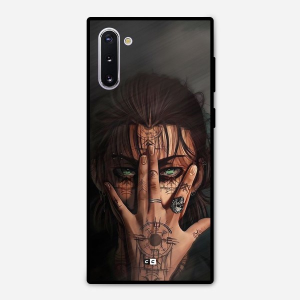 Eren Yeager Illustration Metal Back Case for Galaxy Note 10