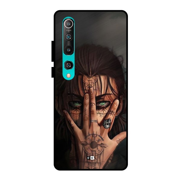 Eren Yeager Illustration Metal Back Case for Mi 10