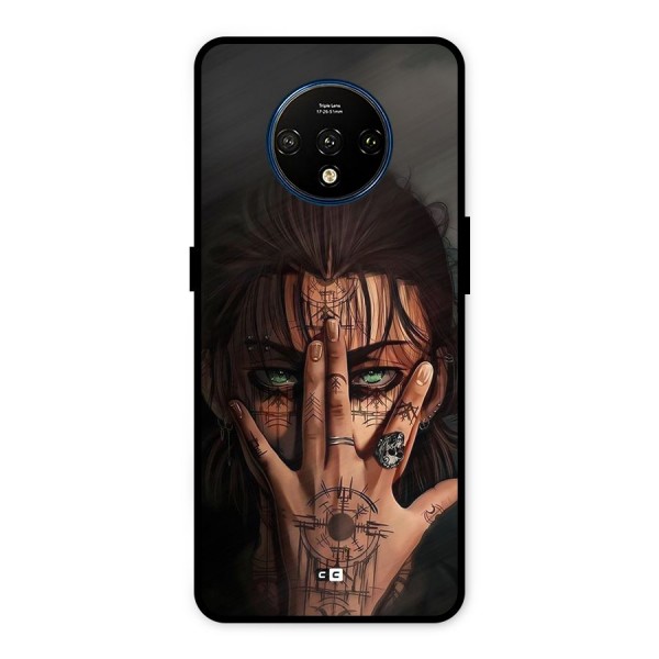 Eren Yeager Illustration Metal Back Case for OnePlus 7T
