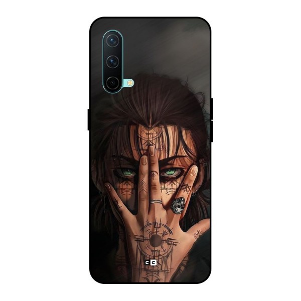 Eren Yeager Illustration Metal Back Case for OnePlus Nord CE 5G