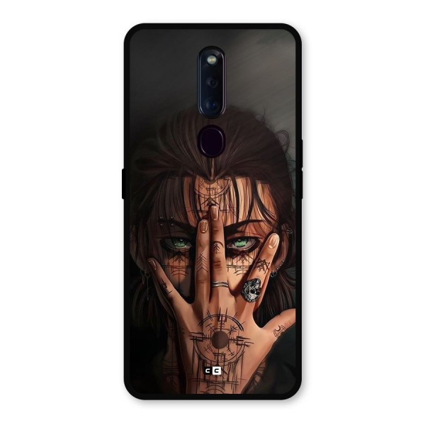 Eren Yeager Illustration Metal Back Case for Oppo F11 Pro