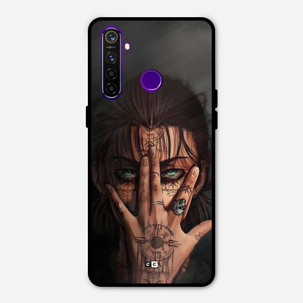 Eren Yeager Illustration Metal Back Case for Realme 5 Pro