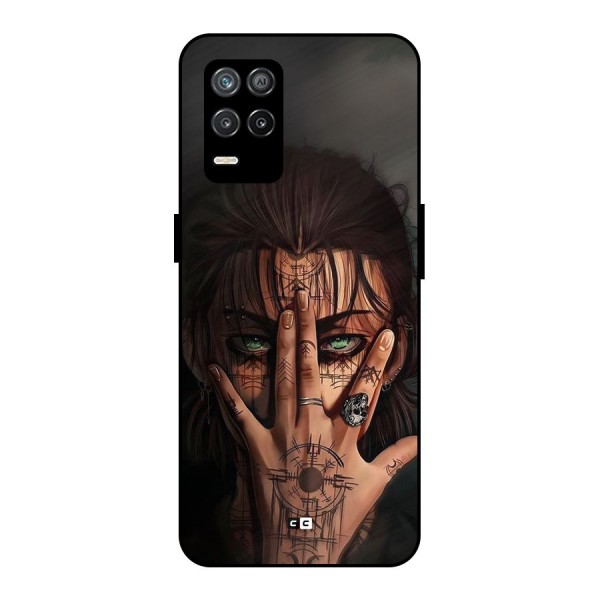 Eren Yeager Illustration Metal Back Case for Realme 9 5G