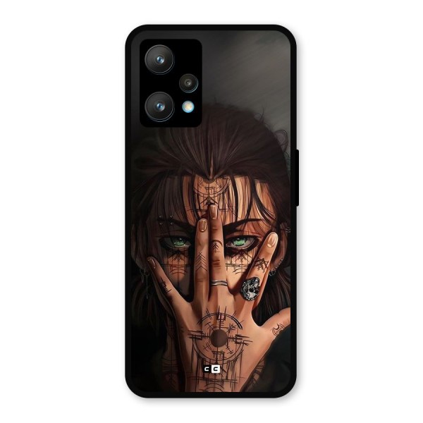 Eren Yeager Illustration Metal Back Case for Realme 9 Pro Plus 5G