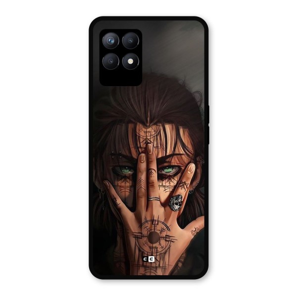 Eren Yeager Illustration Metal Back Case for Realme Narzo 50