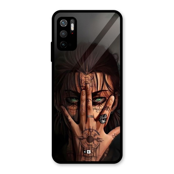 Eren Yeager Illustration Metal Back Case for Redmi Note 10T 5G