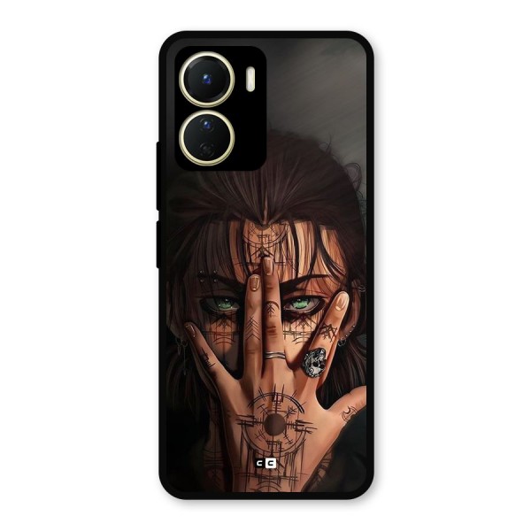 Eren Yeager Illustration Metal Back Case for Vivo T2x