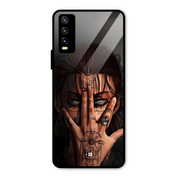 Eren Yeager Illustration Metal Back Case for Vivo Y20t