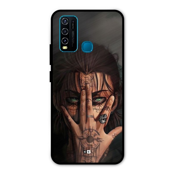 Eren Yeager Illustration Metal Back Case for Vivo Y30