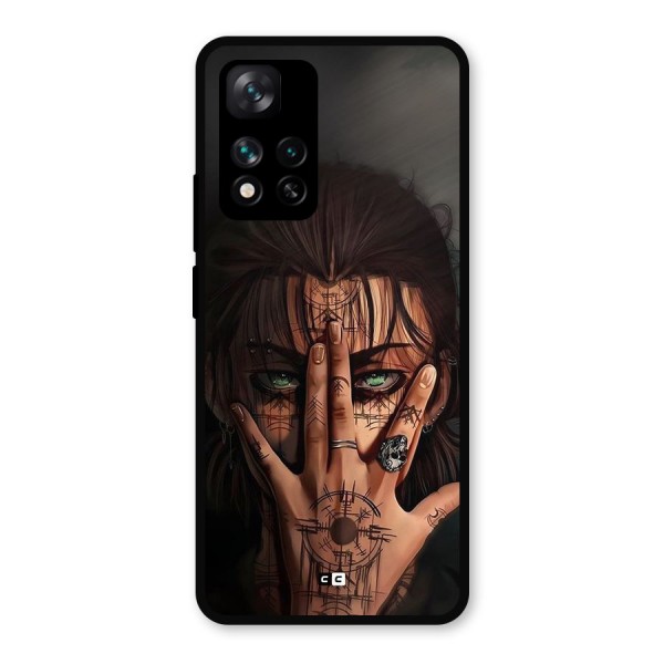 Eren Yeager Illustration Metal Back Case for Xiaomi 11i 5G