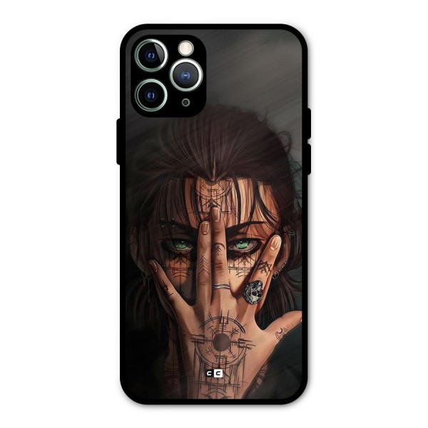 Eren Yeager Illustration Metal Back Case for iPhone 11 Pro Max