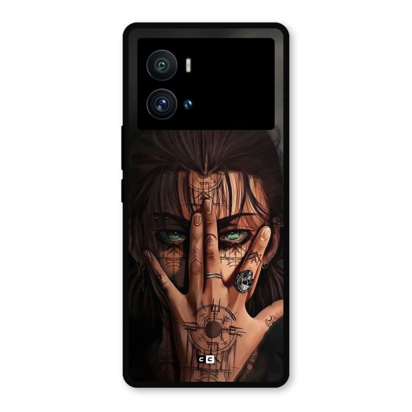 Eren Yeager Illustration Metal Back Case for iQOO 9 Pro