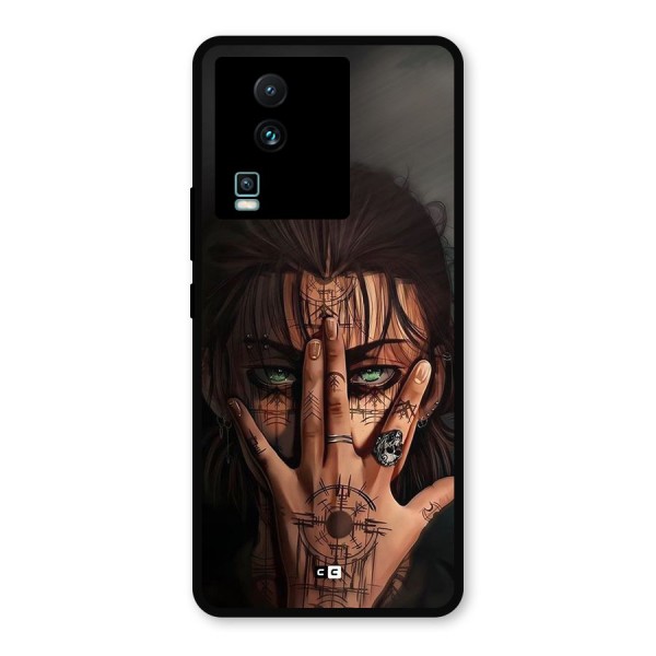 Eren Yeager Illustration Metal Back Case for iQOO Neo 7 Pro