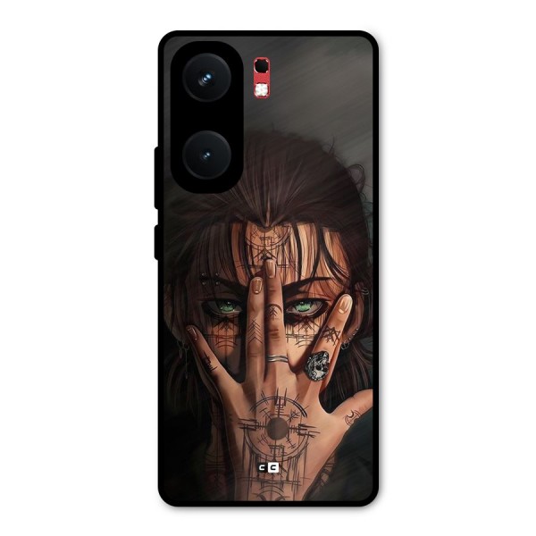 Eren Yeager Illustration Metal Back Case for iQOO Neo 9 Pro