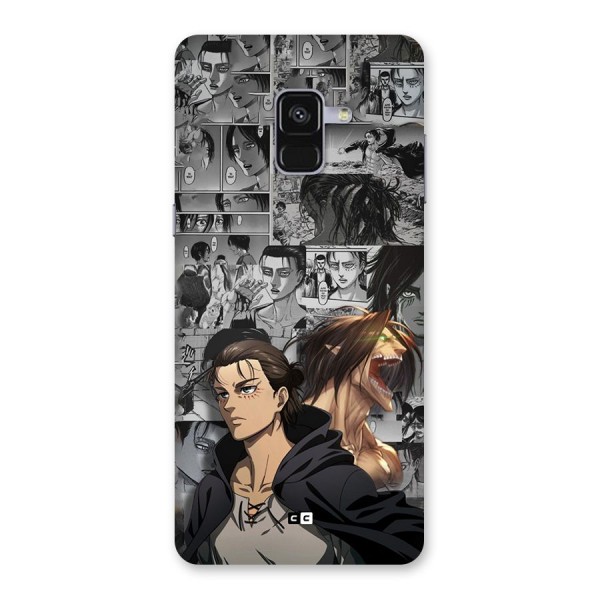 Eren Yeager Manga Back Case for Galaxy A8 Plus