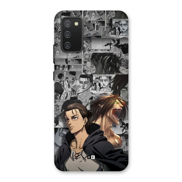 Eren Yeager Manga Back Case for Galaxy M02s