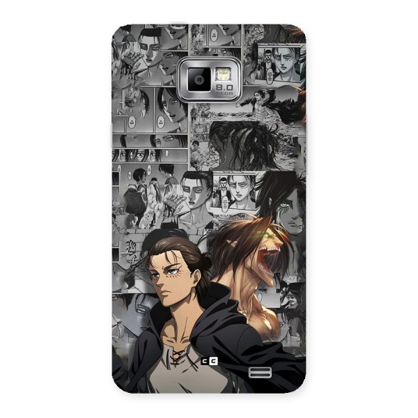 Eren Yeager Manga Back Case for Galaxy S2