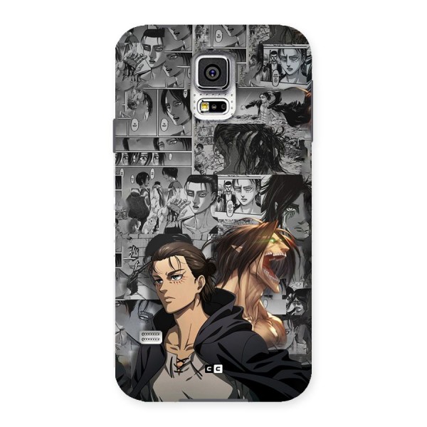 Eren Yeager Manga Back Case for Galaxy S5
