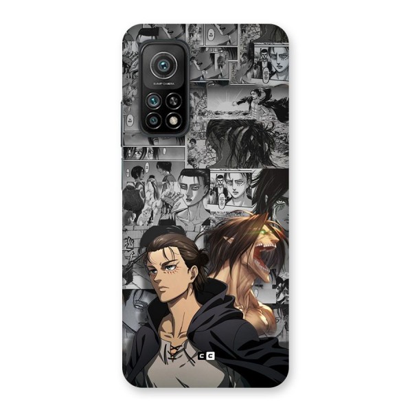 Eren Yeager Manga Back Case for Mi 10T 5G
