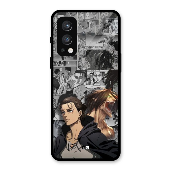 Eren Yeager Manga Glass Back Case for OnePlus Nord 2 5G